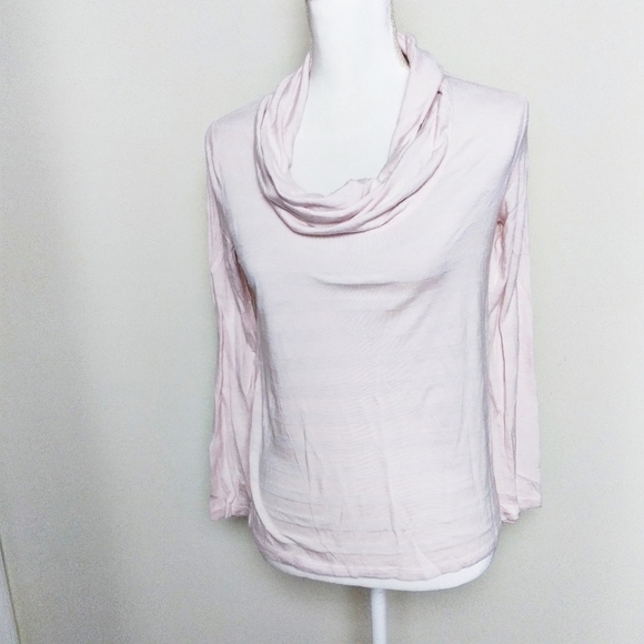 Lord & Taylor Striped Cowl Neck Long Sleeve Top - Picture 1 of 7